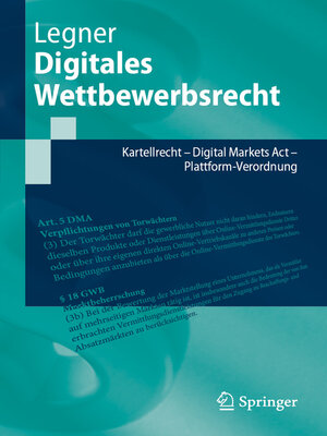 cover image of Digitales Wettbewerbsrecht